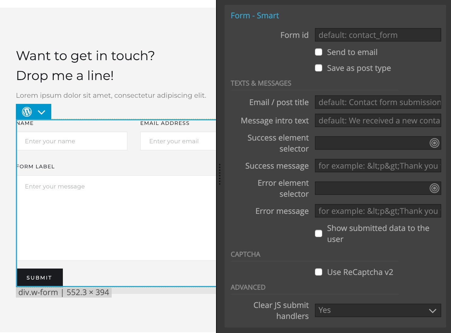 Adding form processing to HTML form.