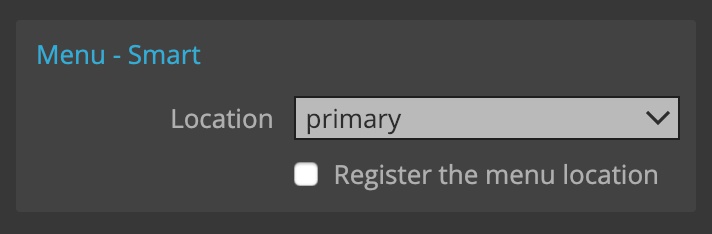 Adding Menu action to the element that represents the menu.